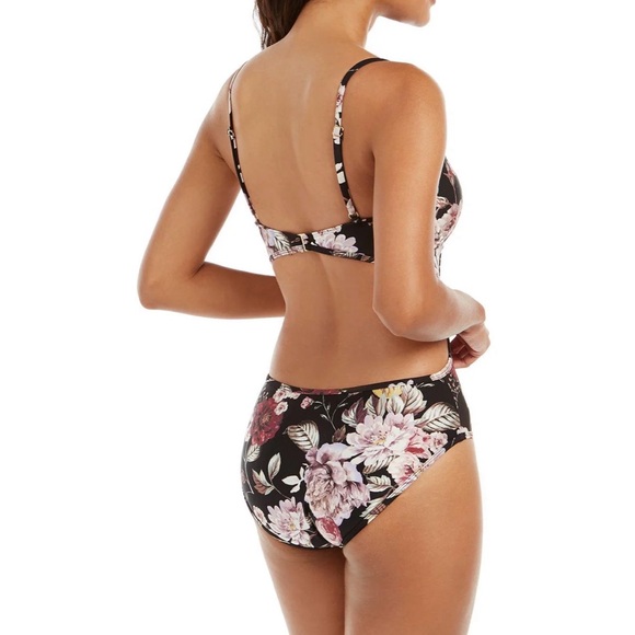 RACHEL RACHEL ROY FLORAL PRINTED MESH MONOKINI ONE-PIECE SWIMSUIT - Picture 3 of 13